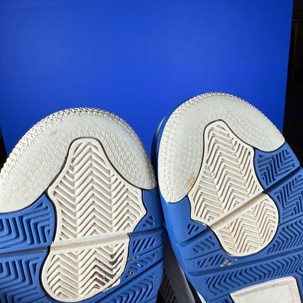 Jordan‎ 4 Retro White Varsity Blue 308497-117 Men's 12 Athletic Sneakers READ
